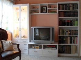 Regal im Lesezimmer